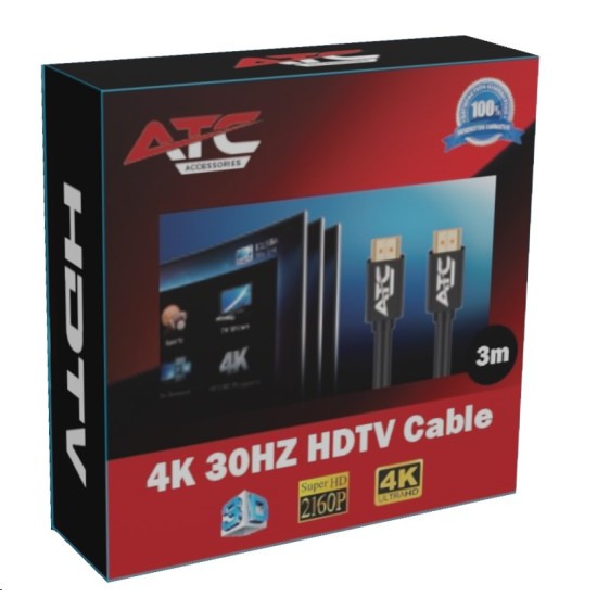 ATC Cable HDMI 2.0V Premium 3m 4K 30HZ ATC Cable HDMI 2.0V Premium 3m 4K 30HZ
