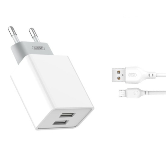 XO L65EU 2.4A Διπλής Θύρας USB Φορτιστής για Micro XO L65EU 2.4A Διπλής Θύρας USB Φορτιστής για Micro