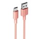XO NB156 USB Καλώδιο Φόρτισης για Type-C Ρόζ XO NB156 USB Καλώδιο Φόρτισης για Type-C Ρόζ