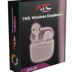 ATC-25 TWS Wireless Earphone Pink ATC-25 TWS Wireless Earphone Pink