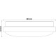 Avide LED Μοντέρνα Πλαφονιέρα Οροφής Pandora (Αλουμίνιο) 24W 380*110.0mm Ψυχρό 6400K Avide LED Μοντέρνα Πλαφονιέρα Οροφής Pandora (Αλουμίνιο) 24W 380*110.0mm Ψυχρό 6400K