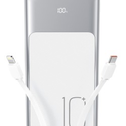 XO PR248 USB-C 20W / USB-A 22.5W Display Fast Charging Powerbank 10000mAh Λευκό