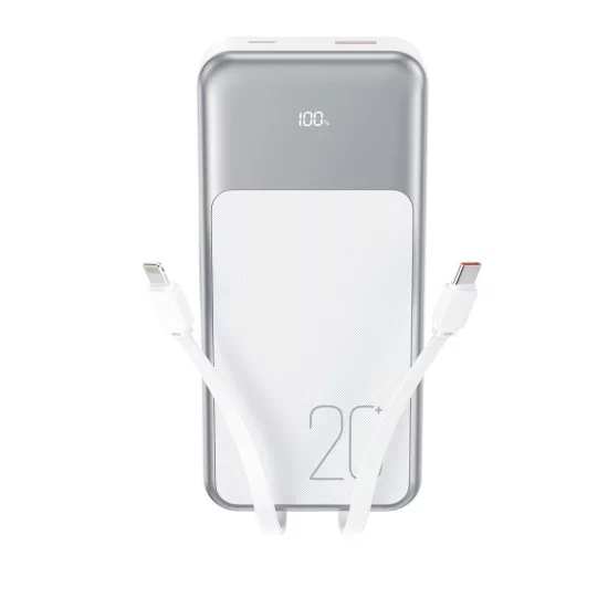 XO PR249 USB-C / USB-A Powerbank Γρήγορης Φόρτισης με Ψηφιακή Οθόνη Λευκό XO PR249 USB-C / USB-A Powerbank Γρήγορης Φόρτισης με Ψηφιακή Οθόνη Λευκό