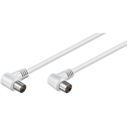 RF Angled Cable 3m White RF Angled Cable 3m White