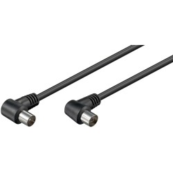 RF Angled Cable 3m Black RF Angled Cable 3m Black