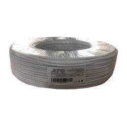 ATC-500 RG59 CCS+ 2x0.50mm Καλώδιο CCTV Λευκό 100m ATC-500 RG59 CCS+ 2x0.50mm Καλώδιο CCTV Λευκό 100m