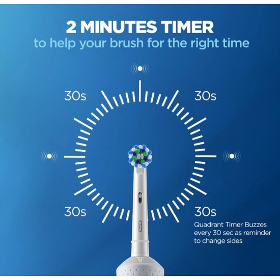 Oral-B Ηλεκτρική Οδοντόβουρτσα Vitality D100-413.1 Λευκή Oral-B Ηλεκτρική Οδοντόβουρτσα Vitality D100-413.1 Λευκή