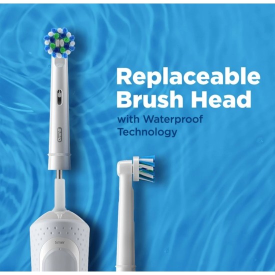 Oral-B Ηλεκτρική Οδοντόβουρτσα Vitality D100-413.1 Λευκή Oral-B Ηλεκτρική Οδοντόβουρτσα Vitality D100-413.1 Λευκή