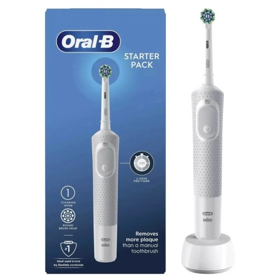 Oral-B Ηλεκτρική Οδοντόβουρτσα Vitality D100-413.1 Λευκή Oral-B Ηλεκτρική Οδοντόβουρτσα Vitality D100-413.1 Λευκή