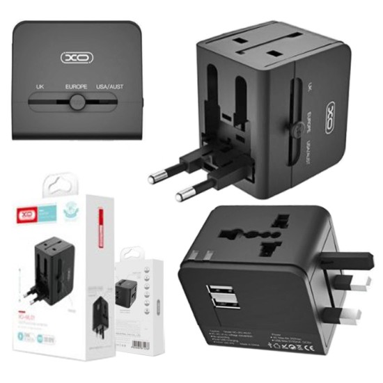 XO WL01 Φορτιστής Ταξιδιού UK / EU / US