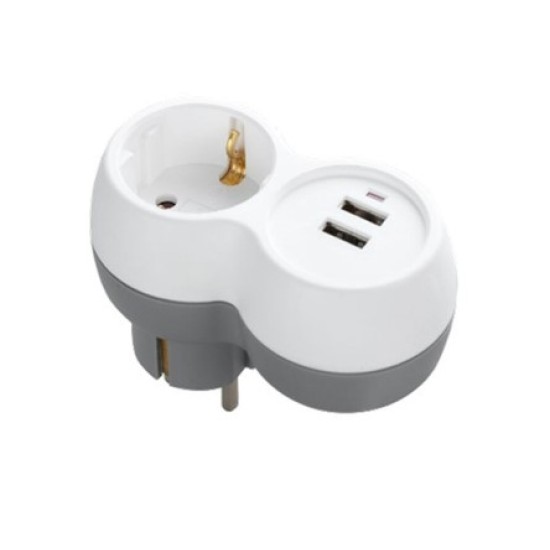 Technik Professional Πρίζα 1 Θέση + 2 USB-A 16A Technik Professional Πρίζα 1 Θέση + 2 USB-A 16A