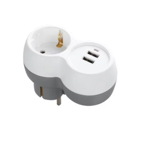 Technik Professional Πρίζα 1 Θέση + 2 USB-A 16A Technik Professional Πρίζα 1 Θέση + 2 USB-A 16A