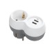 Technik Professional Πρίζα 1 Θέση + 2 USB-A 16A Technik Professional Πρίζα 1 Θέση + 2 USB-A 16A