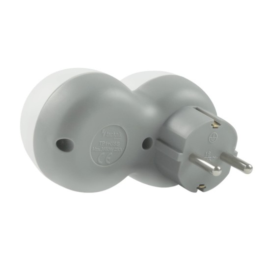 Technik Professional Πρίζα 1 Θέση + 2 USB-A 16A Technik Professional Πρίζα 1 Θέση + 2 USB-A 16A