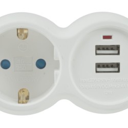Technik Professional Πρίζα 1 Θέση + 2 USB-A 16A