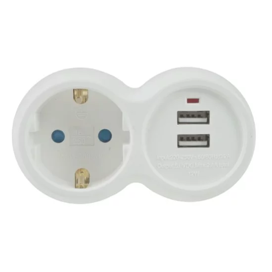 Technik Professional Πρίζα 1 Θέση + 2 USB-A 16A Technik Professional Πρίζα 1 Θέση + 2 USB-A 16A
