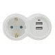 Technik Professional Πρίζα 1 Θέση + 2 USB-A 16A Technik Professional Πρίζα 1 Θέση + 2 USB-A 16A