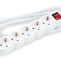Technik Πολύπριζο 5 Θέσεων 3x1,5mm 5m με Διακόπτη Technik Πολύπριζο 5 Θέσεων 3x1,5mm 5m με Διακόπτη