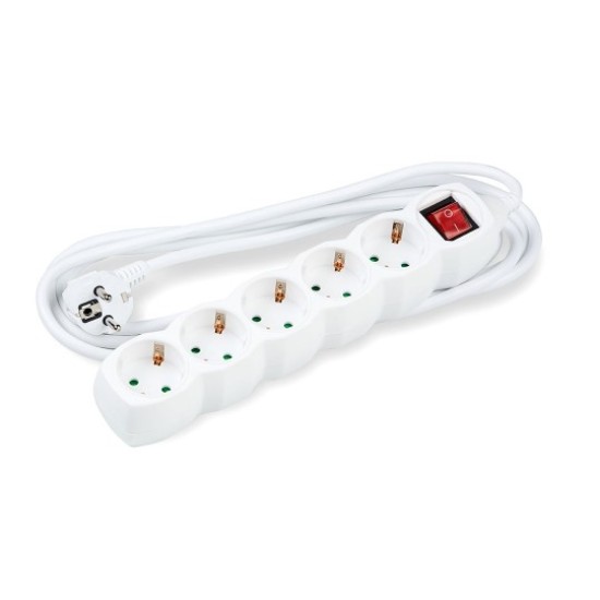 Technik Πολύπριζο 5 Θέσεων 3x1,5mm 5m με Διακόπτη