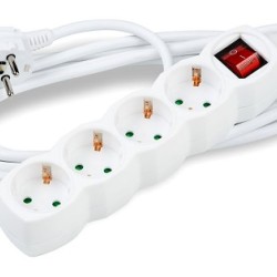 Technik Πολύπριζο 4 Θέσεων 3x1,5mm 3m με Διακόπτη Technik Πολύπριζο 4 Θέσεων 3x1,5mm 3m με Διακόπτη