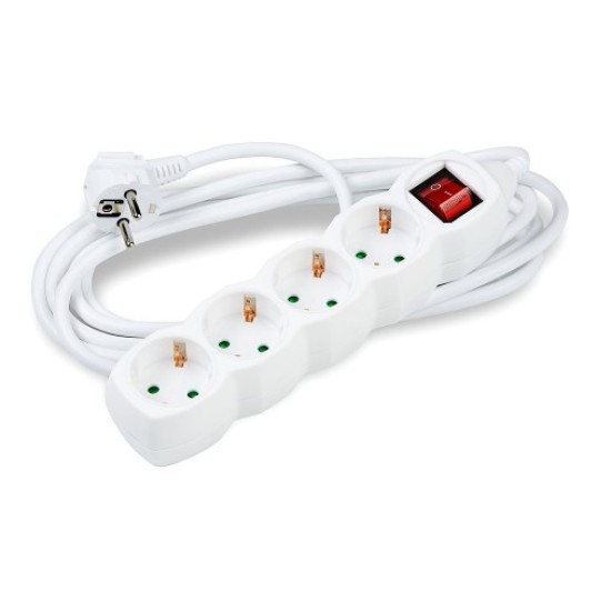 Technik Πολύπριζο 4 Θέσεων 3x1,5mm 1,5m με Διακόπτη Technik Πολύπριζο 4 Θέσεων 3x1,5mm 1,5m με Διακόπτη