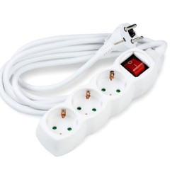 Technik Πολύπριζο 3 Θέσεων 3x1,5mm 5m με Διακόπτη Technik Πολύπριζο 3 Θέσεων 3x1,5mm 5m με Διακόπτη