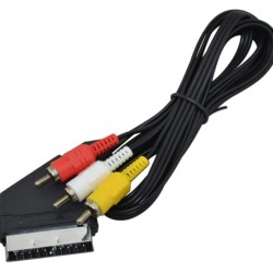 Καλώδιο Scart σε 3RCA 1.5m Χωρίς Διακόπτη