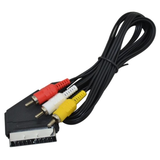 Καλώδιο Scart σε 3RCA 1.5m Χωρίς Διακόπτη Καλώδιο Scart σε 3RCA 1.5m Χωρίς Διακόπτη