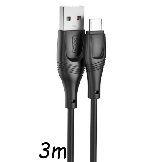 XO NB238 Καλώδιο Φόρτισης + Data Micro L=3M Zeus Series Μαύρο XO NB238 Καλώδιο Φόρτισης + Data Micro L=3M Zeus Series Μαύρο