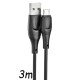 XO NB238 Καλώδιο Φόρτισης + Data Micro L=3M Zeus Series Μαύρο XO NB238 Καλώδιο Φόρτισης + Data Micro L=3M Zeus Series Μαύρο