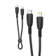 XO NB-Q248A Καλώδιο Φόρτισης + Data Suluo Series Type-c to Lightning 27W L=25cm Μαύρο XO NB-Q248A Καλώδιο Φόρτισης + Data Suluo Series Type-c to Lightning 27W L=25cm Μαύρο