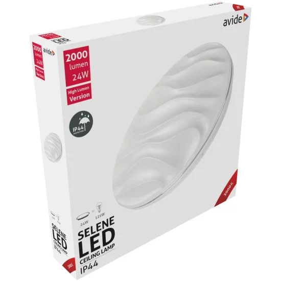 Avide LED Μοντέρνα Πλαφονιέρα Οροφής Selene 24W IP44 380*70mm Θερμό 3000K Avide LED Μοντέρνα Πλαφονιέρα Οροφής Selene 24W IP44 380*70mm Θερμό 3000K