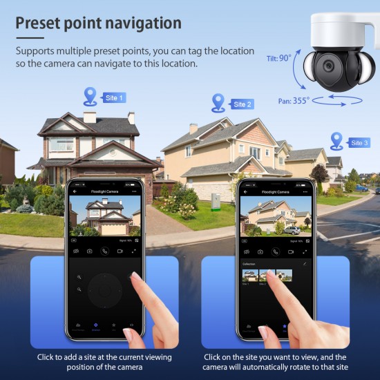 EDUP EH-3264P26 4K 8MP Smart Camera IP66 Outdoor Auto Tracking Two Way Audio Night Vision