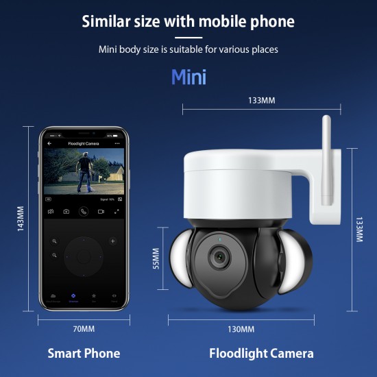 EDUP EH-3264P26 4K 8MP Smart Camera IP66 Outdoor Auto Tracking Two Way Audio Night Vision