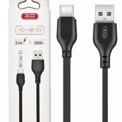 XO NB103 Καλώδιο Φόρτισης Type-C 2m Μαύρο