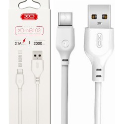 XO NB103 Καλώδιο Φόρτισης Type-C 2m Άσπρο