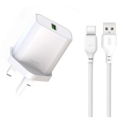 XO L103 (UK) QC3.0 18W Φορτιστής με Καλώδιο TYPE-C (NB103)