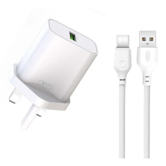XO L103 (UK) QC3.0 18W Φορτιστής με Καλώδιο TYPE-C (NB103) XO L103 (UK) QC3.0 18W Φορτιστής με Καλώδιο TYPE-C (NB103)