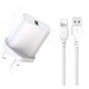 XO L103 (UK) QC3.0 18W Φορτιστής με Καλώδιο Lightning (NB103)