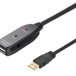 Καλώδιο USB 2.0 Προέκταση Αρσ. / Θηλ. 10m Μαύρο Καλώδιο USB 2.0 Προέκταση Αρσ. / Θηλ. 10m Μαύρο