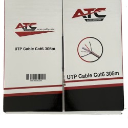 ATC Στροφείο Δικτύου ATC-613 UTP CAT6 305m Γκρί Εσωτερικό ATC Στροφείο Δικτύου ATC-613 UTP CAT6 305m Γκρί Εσωτερικό