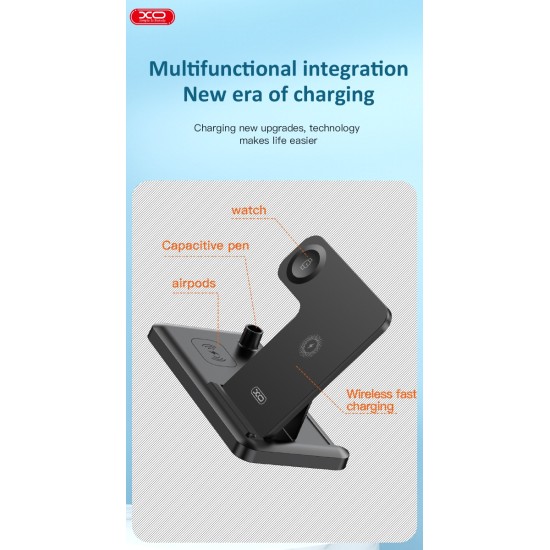 WX033 4 in 1 15w wireless charger