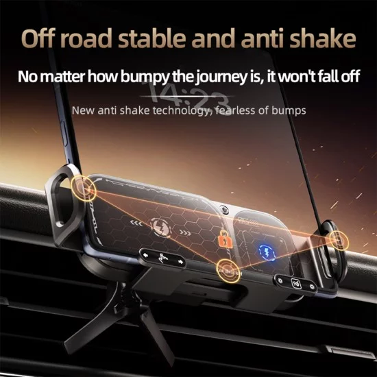 XO WX042 Βάση Κινητού Αυτοκινήτου με Ασύρματη Φόρτιση 15W