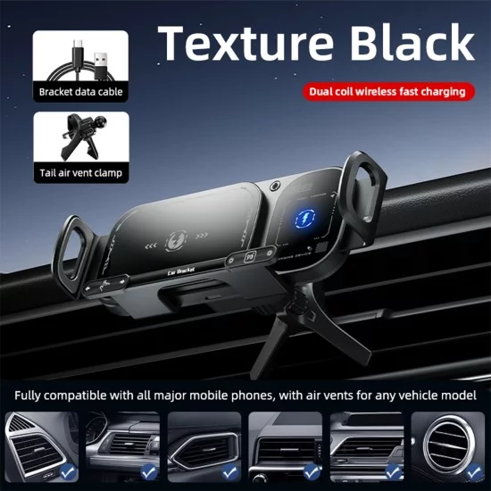 XO WX042 Βάση Κινητού Αυτοκινήτου με Ασύρματη Φόρτιση 15W