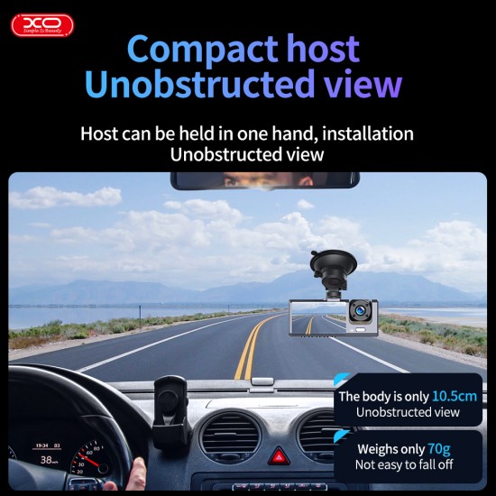 XO XJ03 Εμπρός και πίσω διπλή βιντεοκάμερα 1080 HD XO XJ03 Εμπρός και πίσω διπλή βιντεοκάμερα 1080 HD