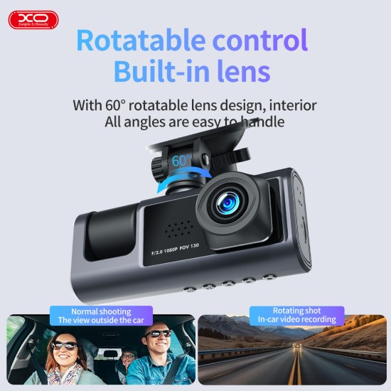 XO XJ03 Εμπρός και πίσω διπλή βιντεοκάμερα 1080 HD XO XJ03 Εμπρός και πίσω διπλή βιντεοκάμερα 1080 HD