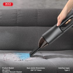 XO CZ019 Smart Ασύρματη Ηλεκτρική Σκούπα Σπιτιού και Αυτοκινήτου 5000mAh