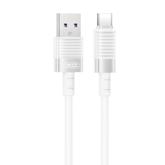 XO NB282 Καλώδιο Γρήγορης Φόρτισης Σιλικόνης 6A Type-C λευκό XO NB282 Καλώδιο Γρήγορης Φόρτισης Σιλικόνης 6A Type-C λευκό