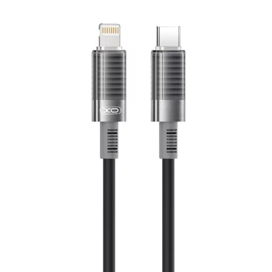 XO NB-Q282A Καλώδιο Σιλικόνης Type-c σε Lightning 30W Μαύρο XO NB-Q282A Καλώδιο Σιλικόνης Type-c σε Lightning 30W Μαύρο