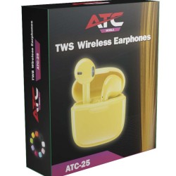 ATC-25 TWS Wireless Earphone Yellow ATC-25 TWS Wireless Earphone Yellow
